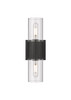 INNOVATIONS 428-2WL-BK-G428-7CL Bolivar 2 5 inch Bath Vanity Light Matte Black