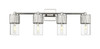 INNOVATIONS 428-4W-PN-G428-7CL Bolivar 4 31 inch Bath Vanity Light Polished Nickel