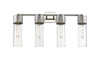 INNOVATIONS 428-4W-PN-G428-12CL Bolivar 4 31 inch Bath Vanity Light Polished Nickel