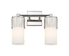 INNOVATIONS 428-2W-PN-G428-7WH Bolivar 2 14 inch Bath Vanity Light Polished Nickel