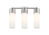 INNOVATIONS 428-3W-PN-G428-12WH Bolivar 3 20.5 inch Bath Vanity Light Polished Nickel
