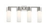 INNOVATIONS 428-4W-PN-G428-12WH Bolivar 4 31 inch Bath Vanity Light Polished Nickel