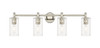 INNOVATIONS 434-4W-PN-G434-7CL Crown Point 4 33.875 inch Bath Vanity Light Polished Nickel