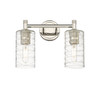 INNOVATIONS 434-2W-PN-G434-7DE Crown Point 2 13.875 inch Bath Vanity Light Polished Nickel