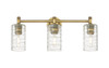 INNOVATIONS 434-3W-BB-G434-7DE Crown Point 3 23.875 inch Bath Vanity Light Brushed Brass