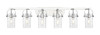 INNOVATIONS 423-6W-PC-G423-7DE Pilaster II Cylinder 6 44 inch Bath Vanity Light Polished Chrome