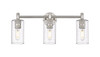 INNOVATIONS 434-3W-SN-G434-7SDY Crown Point 3 23.875 inch Bath Vanity Light Satin Nickel