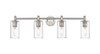 INNOVATIONS 434-4W-SN-G434-7SDY Crown Point 4 33.875 inch Bath Vanity Light Satin Nickel