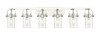 INNOVATIONS 423-6W-PN-G423-7SDY Pilaster II Cylinder 6 44 inch Bath Vanity Light Polished Nickel