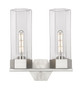 INNOVATIONS 427-2W-SN-G427-14CL Claverack 2 13 inch Bath Vanity Light Satin Nickel