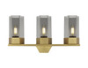 INNOVATIONS 427-3W-BB-G427-9SM Claverack 3 21.75 inch Bath Vanity Light Brushed Brass