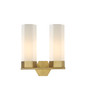 INNOVATIONS 427-2W-BB-G427-14WH Claverack 2 13 inch Bath Vanity Light Brushed Brass