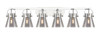 INNOVATIONS 423-6W-PC-G411-6SM Pilaster II Cone 6 46 inch Bath Vanity Light Polished Chrome