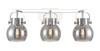 INNOVATIONS 423-3W-PC-G410-6SM Pilaster II Sphere 3 27 inch Bath Vanity Light Polished Chrome