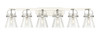 INNOVATIONS 423-6W-PN-G411-6SDY Pilaster II Cone 6 46 inch Bath Vanity Light Polished Nickel