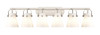 INNOVATIONS 423-6W-SN-G411-6WH Pilaster II Cone 6 46 inch Bath Vanity Light Satin Nickel