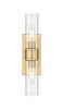 INNOVATIONS 617-2W-BB-G617-8CL Boreas 2 18 inch Bath Vanity Light Brushed Brass