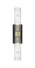 INNOVATIONS 617-2W-BAB-G617-11DE Boreas 2 24 inch Bath Vanity Light Black Antique Brass