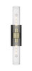 INNOVATIONS 617-2W-BAB-G617-11SDY Boreas 2 24 inch Bath Vanity Light Black Antique Brass