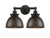 INNOVATIONS 616-2W-OB-M14-OB Adirondack 2 Light Bath Vanity Light part of the Edison Collection Oil Rubbed Bronze