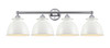 INNOVATIONS 616-4W-PC-M14-W Adirondack 4 Light Bath Vanity Light part of the Edison Collection Polished Chrome