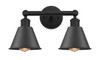 INNOVATIONS 616-2W-BK-M8-BK Smithfield 2 Light Bath Vanity Light part of the Ballston Collection Matte Black