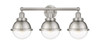 INNOVATIONS 616-3W-SN-HFS-62-SN Hampden 3 Light 34 inch Bath Vanity Light Brushed Satin Nickel