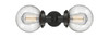 INNOVATIONS 900H-2W-OB-G204-6 Beacon 2 Light 14 inch Bath Vanity Light Oil Rubbed Bronze
