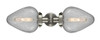 INNOVATIONS 900H-2W-SN-G165-LED Acorn 2 Light Bath Vanity Light part of the Austere Collection Brushed Satin Nickel
