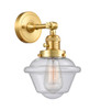 INNOVATIONS 203SW-SG-G534-LED Oxford 1 Light 7.5 inch Sconce With Switch Satin Gold