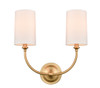 INNOVATIONS 372-2W-SG-S1 Giselle 2 Light 15 inch Sconce Satin Gold