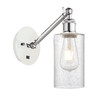 INNOVATIONS 317-1W-WPC-G804 Clymer 1 5.3 inch Sconce White and Polished Chrome