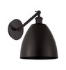 INNOVATIONS 317-1W-BK-MBD-9-BK Ballston Dome 1 9 inch Sconce Matte Black