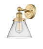 INNOVATIONS 616-1W-BB-G42 Cone 1 7.75 inch Sconce Brushed Brass