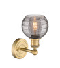 INNOVATIONS 616-1W-BB-G1213-6SM Athens Deco Swirl 1 6 inch Sconce Brushed Brass