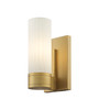 INNOVATIONS 429-1W-BB-G429-8WH Empire 1 4.5 inch Sconce Brushed Brass