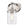 INNOVATIONS 423-1W-SN-G423-7DE Pilaster II Cylinder 1 4.5 inch Sconce Satin Nickel