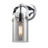 INNOVATIONS 423-1W-PC-G423-7SM Pilaster II Cylinder 1 4.5 inch Sconce Polished Chrome
