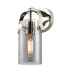 INNOVATIONS 423-1W-PN-G423-7SM Pilaster II Cylinder 1 4.5 inch Sconce Polished Nickel