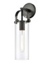 INNOVATIONS 413-1W-BK-G413-1W-4CL Pilaster 1 4.5 inch Sconce Matte Black
