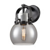 INNOVATIONS 423-1W-BK-G410-6SM Pilaster II Sphere 1 6.5 inch Sconce Matte Black