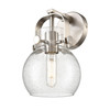 INNOVATIONS 423-1W-SN-G410-6SDY Pilaster II Sphere 1 6.5 inch Sconce Satin Nickel