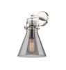 INNOVATIONS 411-1W-PN-G411-8SM Newton Cone 1 8 inch Sconce Polished Nickel