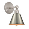 INNOVATIONS 616-1W-SN-M8-SN Smithfield 1 Light Sconce part of the Ballston Collection Brushed Satin Nickel