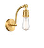 INNOVATIONS 515-1W-SG-LED Double Swivel 1 Light Sconce part of the Franklin Restoration Collection Satin Gold