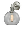 INNOVATIONS 900-1W-SN-G122 Sphere 1 Light Sconce part of the Austere Collection Brushed Satin Nickel