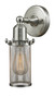 INNOVATIONS 900-1W-SN-CE219-LED Quincy Hall 1 Light Sconce part of the Austere Collection Brushed Satin Nickel