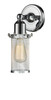 INNOVATIONS 900-1W-PC-CE219-LED Quincy Hall 1 Light Sconce part of the Austere Collection Polished Chrome