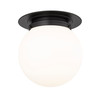 Z-LITE 7505F13-MB 1 Light Flush Mount,Matte Black