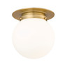 Z-LITE 7505F9-HBR 1 Light Flush Mount,Heritage Brass